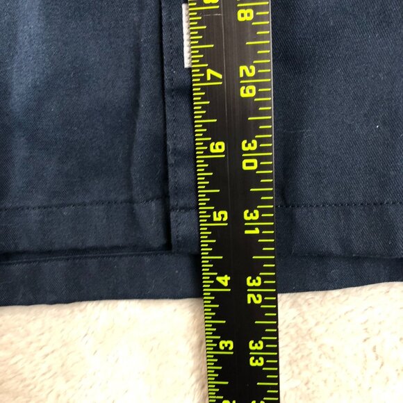 Carhartt Mens Work Shirt 2XL Relaxed Fit Button Up Navy Blue Short Sleeve Casual - Picture 3 of 9